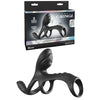 Fantasy C-Ringz Ultimate Couples Cage Max - Black USB Rechargeable Vibrating Cock Ring Cage-PD5968-23