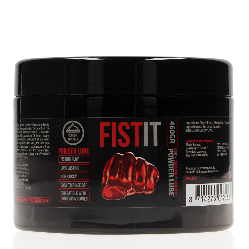 Pharmquests Fist-It Powder Lube - 460 gram - Powdered Lubricant - 460 gram Tub - PHA376
