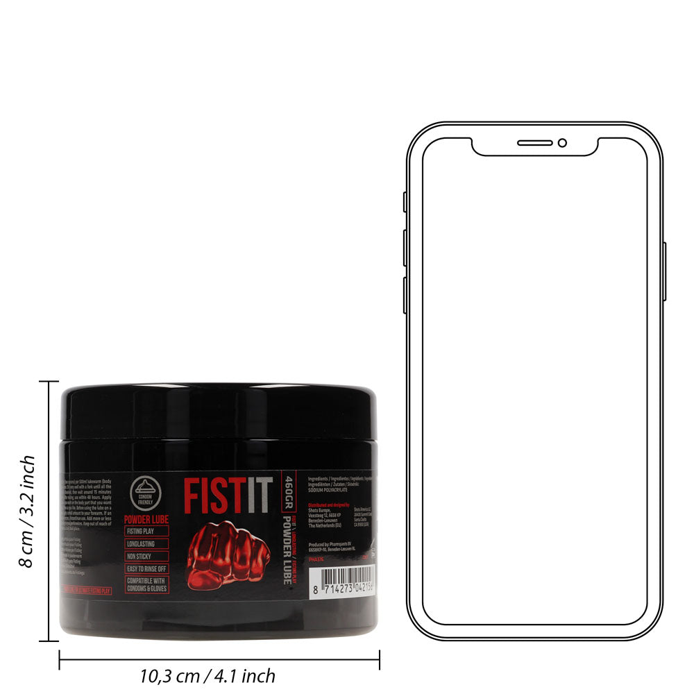 Pharmquests Fist-It Powder Lube - 460 gram - Powdered Lubricant - 460 gram Tub - PHA376