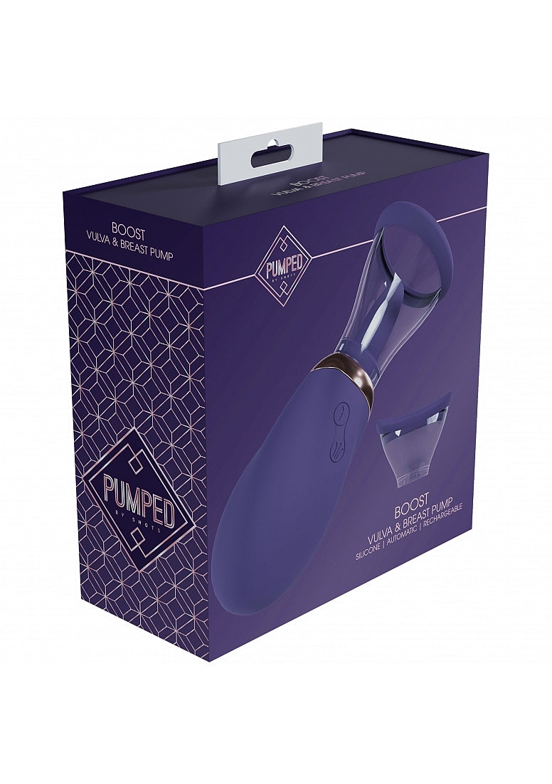 Pumped - Boost - Automatic - 13-Speed - Silicone - Rechargeable Vulva ...-PMP048PUR