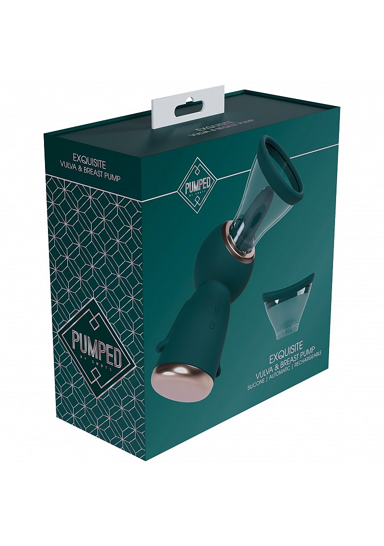Pumped - Exquisite - Automatic - 13-Speed - Silicone - Rechargeable Vu...-PMP049GRN