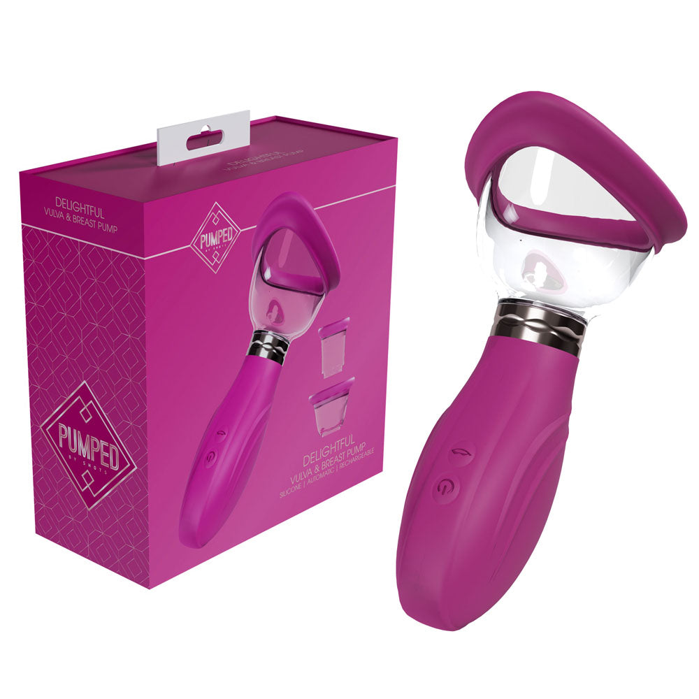 PUMPED Delightful Auto Ladies Pump - Pink - Pink USB Rechargeable Ladies Pump-PMP050PNK