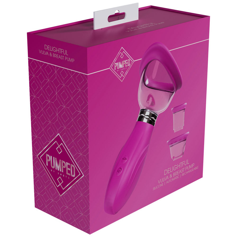 PUMPED Delightful Auto Ladies Pump - Pink - Pink USB Rechargeable Ladies Pump-PMP050PNK