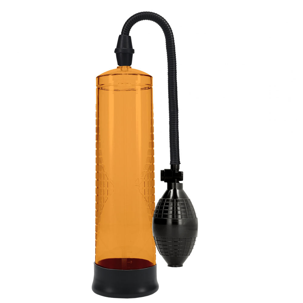 PUMPED Basic Pump 1 - Orange - Orange Penis Pump-PMP054ORA