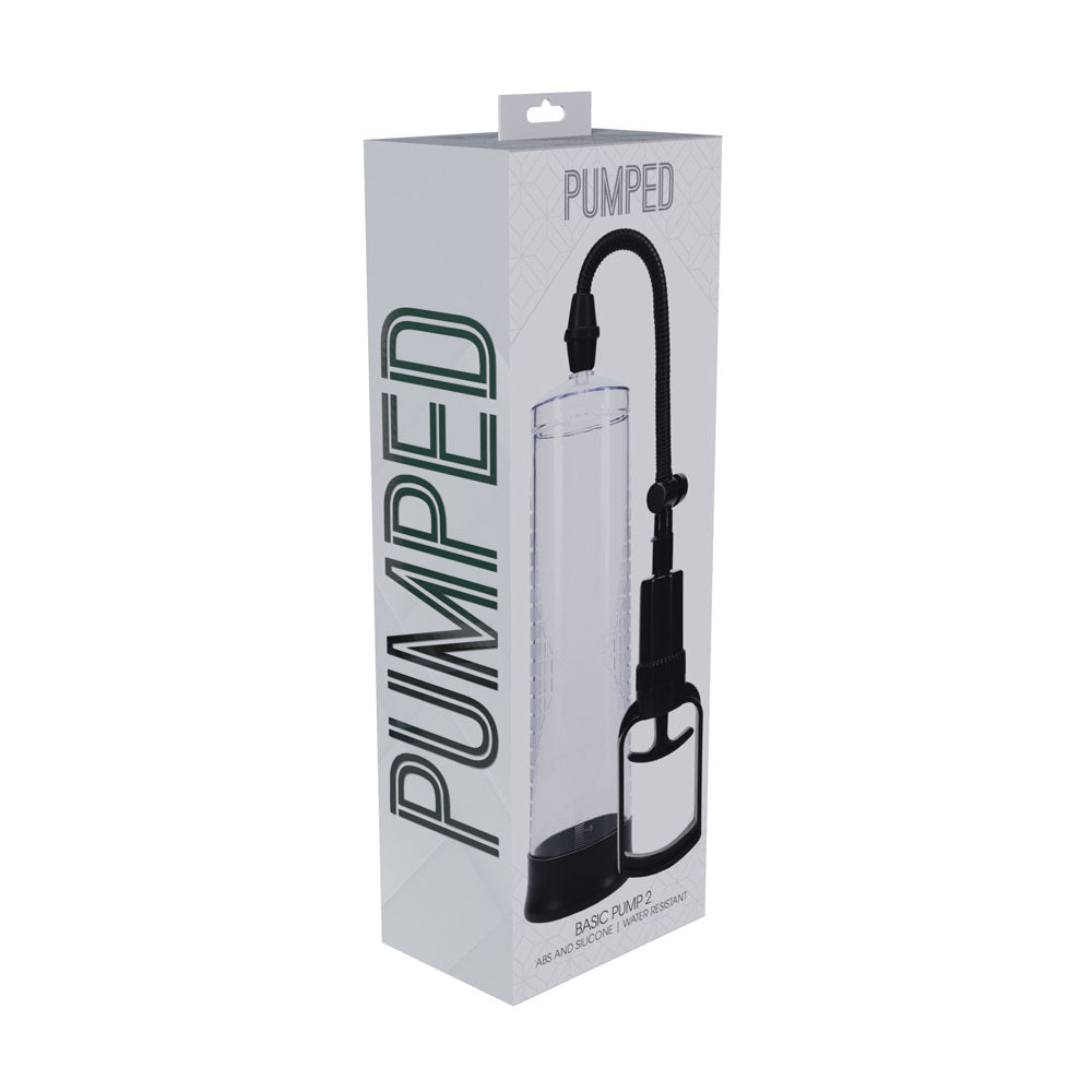 PUMPED Basic Pump 2 - Transparent - Clear Penis Pump-PMP055TRA