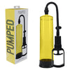 PUMPED Basic Pump 2 - Yellow - Yellow Penis Pump-PMP055YEL