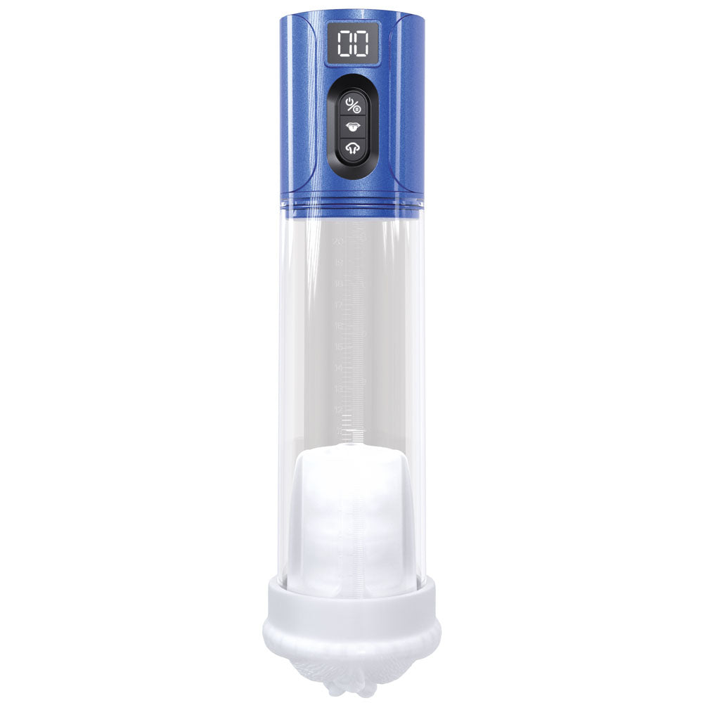 PUMPED HyperLift - Blue - Metallic Blue/Clear USB Rechargeable Auto Pump-PMP067MBL