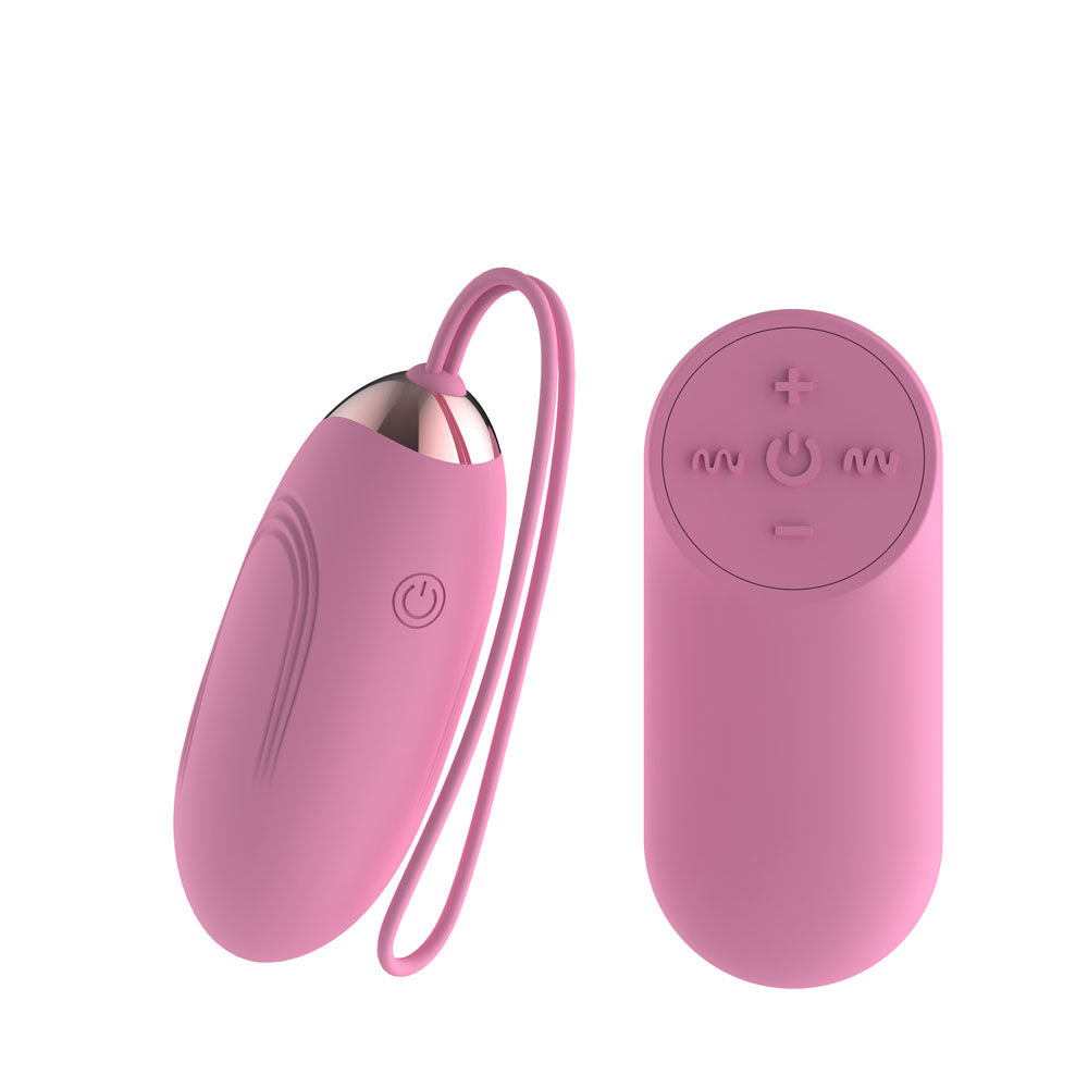 Passion Play Silicone Vibrating Egg - Small - Pink USB Rechargeable Vibrating Egg with Wireless