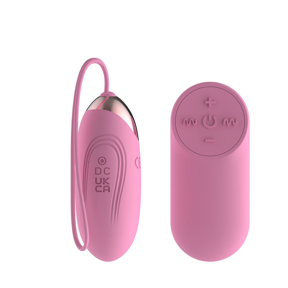Passion Play Silicone Vibrating Egg - Small - Pink USB Rechargeable Vibrating Egg with Wireless