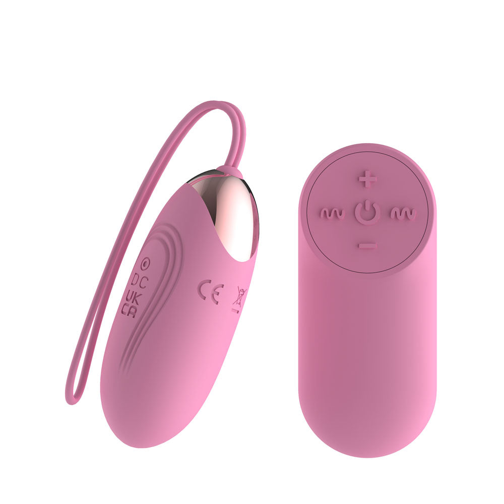Passion Play Silicone Vibrating Egg - Small - Pink USB Rechargeable Vibrating Egg with Wireless