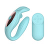 Passion Play Rabbit Couple Vibe with Remote Controller - Blue USB Rechargeable Couples Vibrator