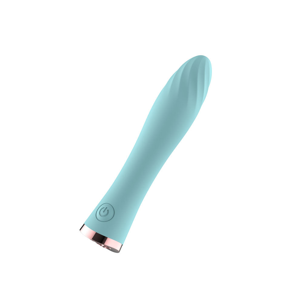 Passion Play Ultra Power Silicone Vibrating Bullet - Blue - Blue 12.9 cm USB Rechargeable Vibra