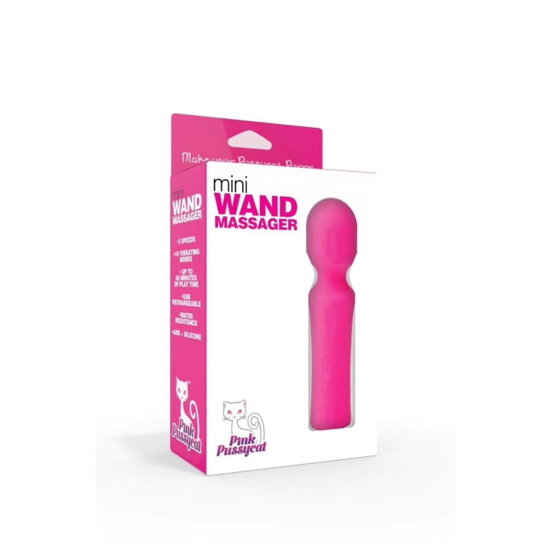 PINK PUSSYCAT MINI WAND MASSAGER-PPVR-03