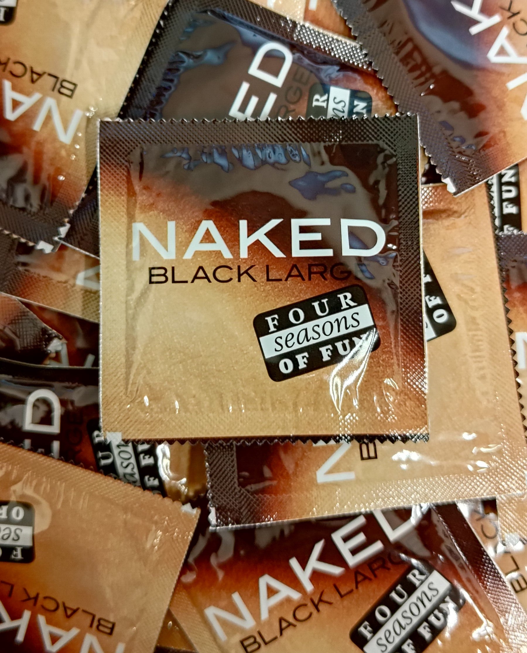 Four Seasons Naked Black Large 144 Condoms