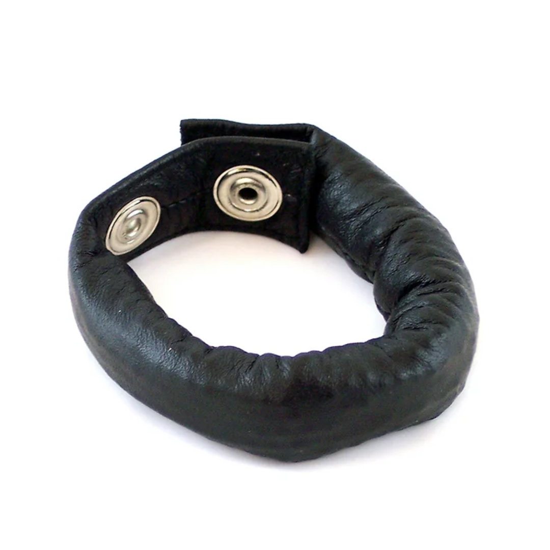 LEATHER WEIGHTED STRAP- BLACK-RBS1053BK
