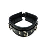 LEATHER COLLAR - BLACK-RC1008BK