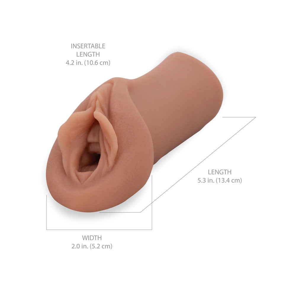 Pipedream Extreme Toyz Sorority Snatch - Brown - Brown Vagina Stroker-RD422-29