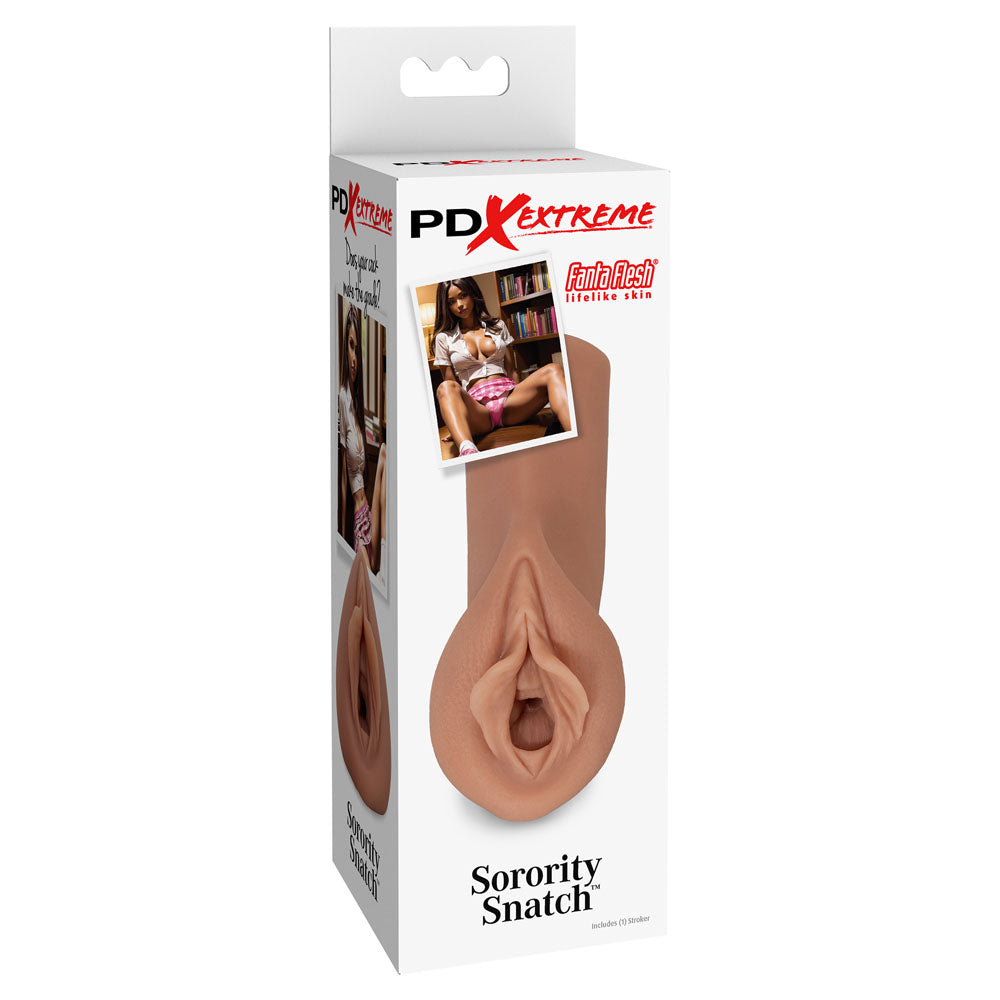 Pipedream Extreme Toyz Sorority Snatch - Brown - Brown Vagina Stroker-RD422-29