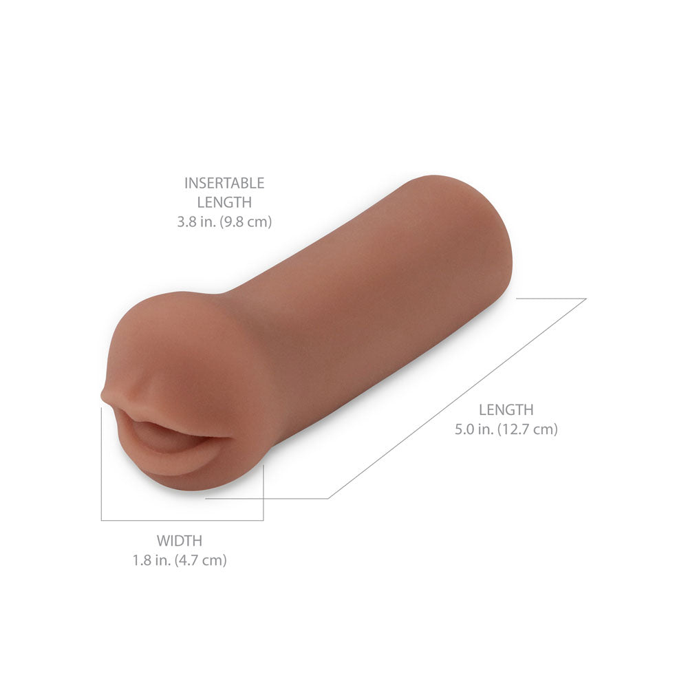 Pipedream Extreme Toyz Coed Cocksucker - Brown - Brown Mouth Stroker