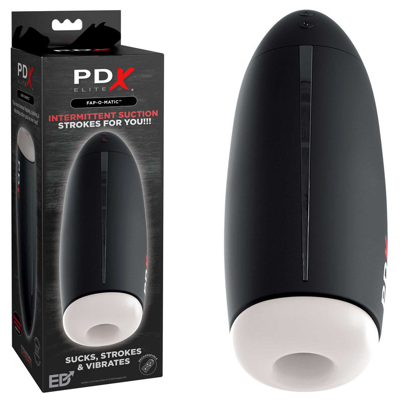 Pipedream Extreme Toys Elite Fap-O-Matic - USB Rechargeable Sucking Masturbator-RD541