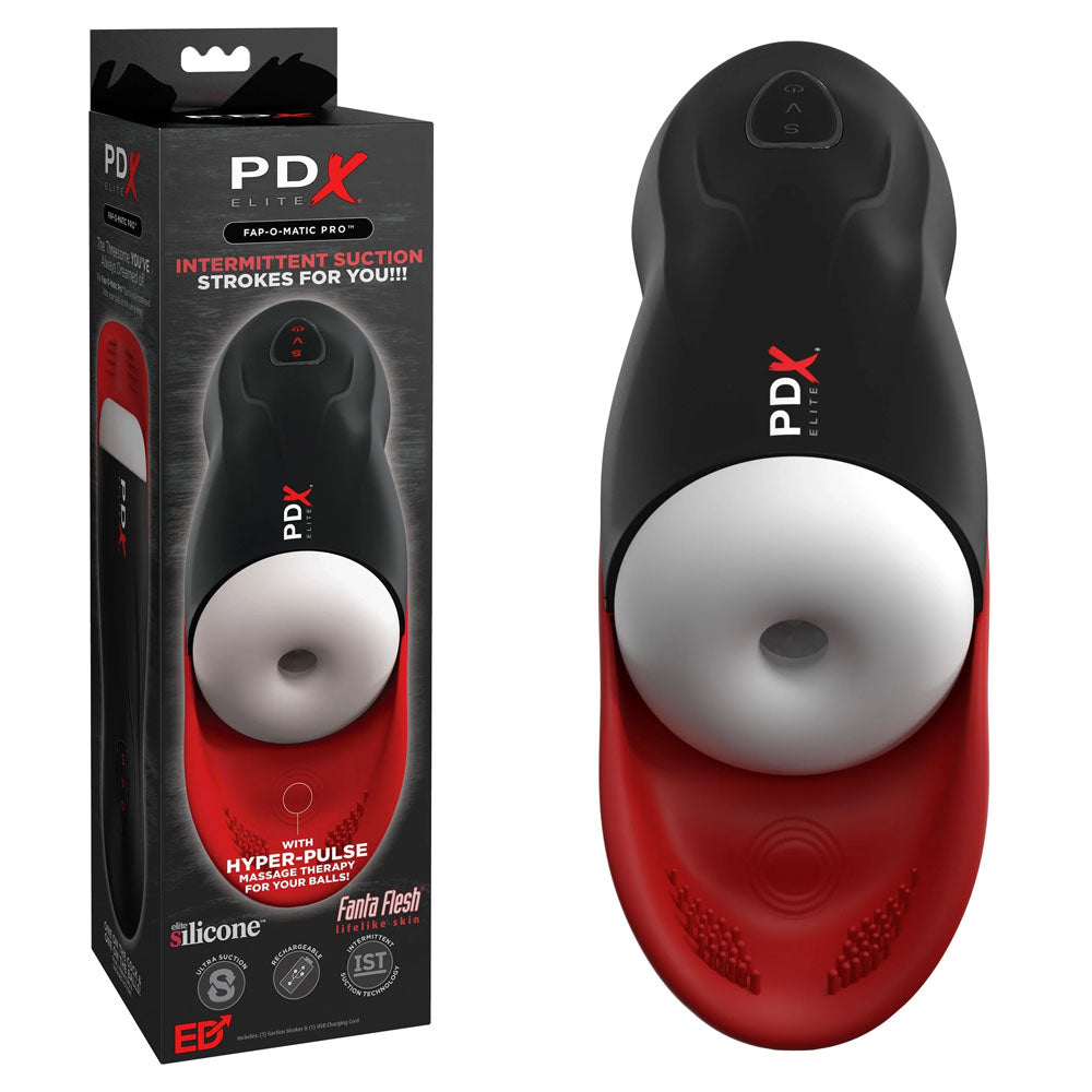 PDX Elite Fap-O-Matic Pro - USB Rechargeable Sucking Masturbator-RD547-20