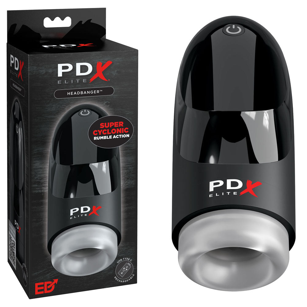 PDX Elite Hydrogasm - USB Rechargeable Rumbling Masturbator-RD548-20