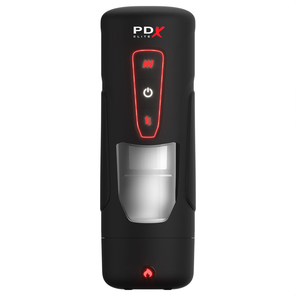 PDX Elite Milk Me Hotter - USB Rechargeable Thrusting Heating & Vibrating Auto Stroker-RD550-23