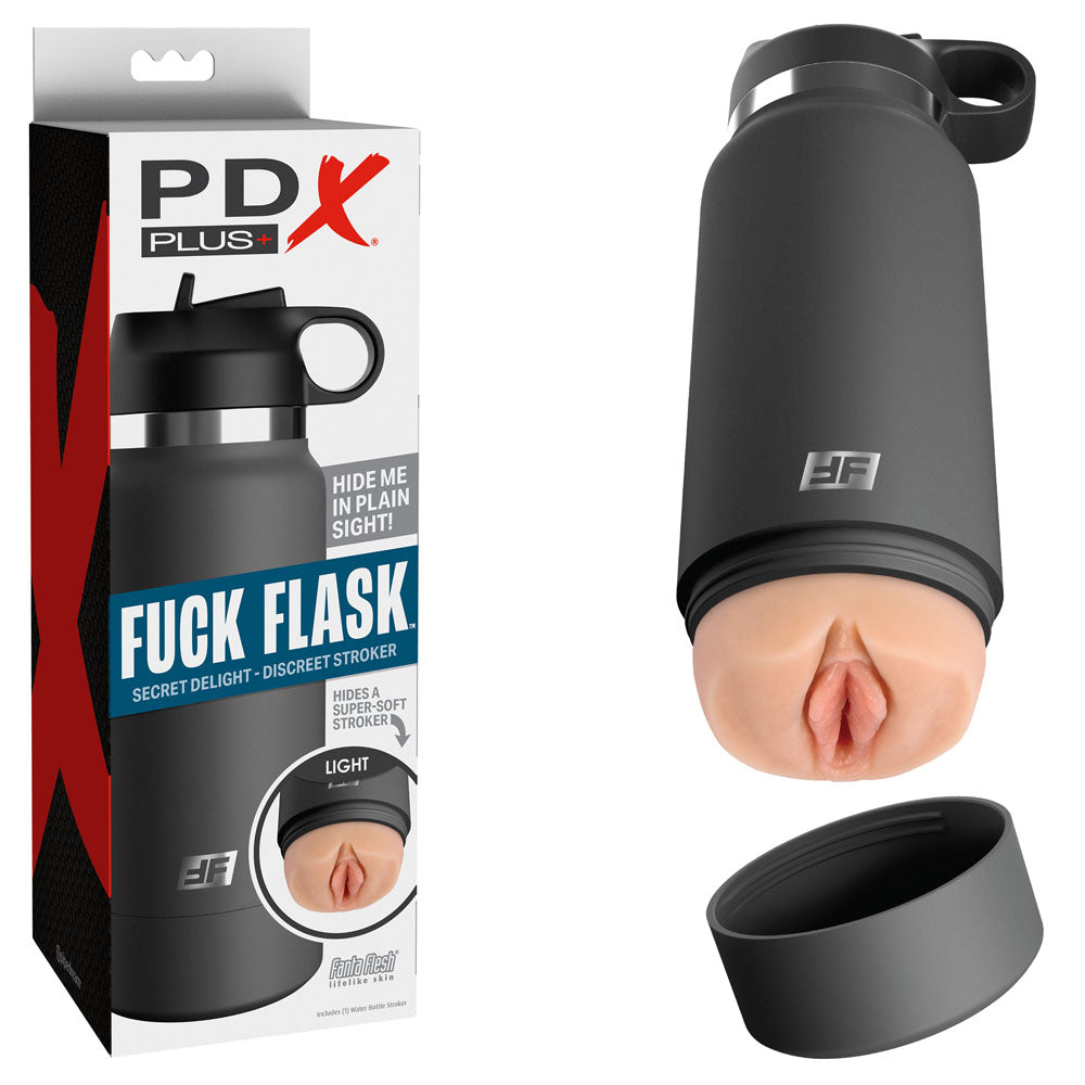 PDX Plus Fuck Flask - Secret Delight - Flesh Discreet Vagina Stroker-RD628-21