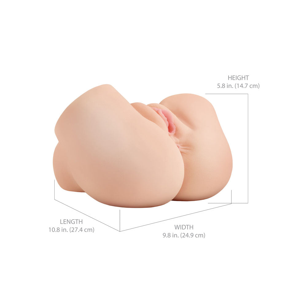 PDX Elite Back That Ass Up - Flesh - Flesh USB Rechargeable Auto Mega Masturbator-RD631-21