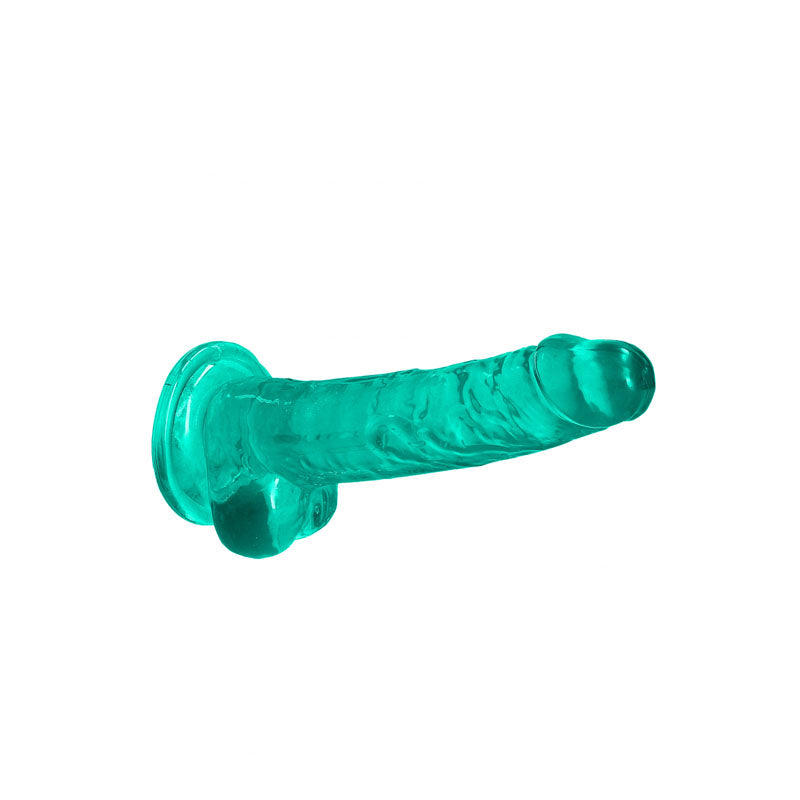 REALROCK 7 Realistic Dildo With Balls - Turquoise 17.8 cm Dong-REA091TUR