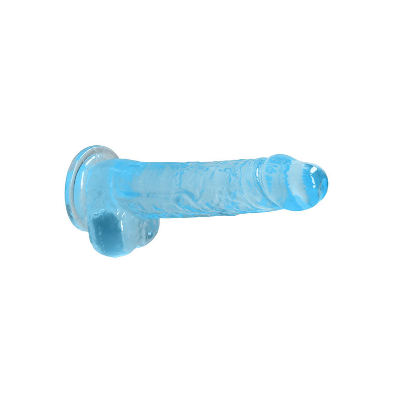 REALROCK 8 Realistic Dildo With Balls - Blue 20.3 cm Dong - REA092BLU