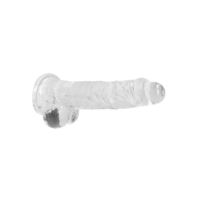 REALROCK 8 Realistic Dildo With Balls - Clear 20.3 cm Dong-REA092TRA