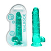 REALROCK 8 Realistic Dildo With Balls - Turquoise 20.3 cm Dong-REA092TUR