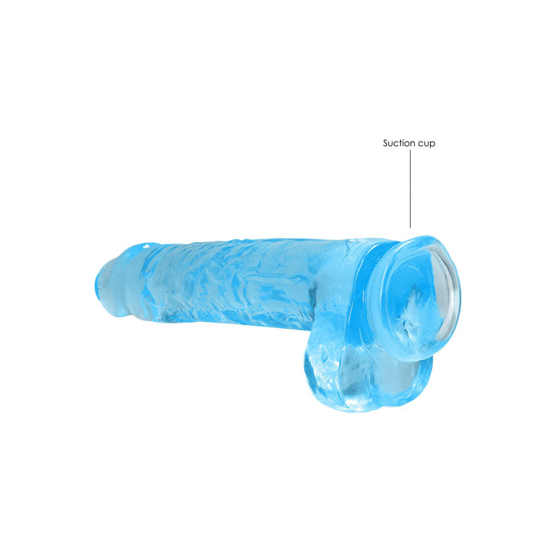 REALROCK Realistic Dildo With Balls 9IN --REA093BLU