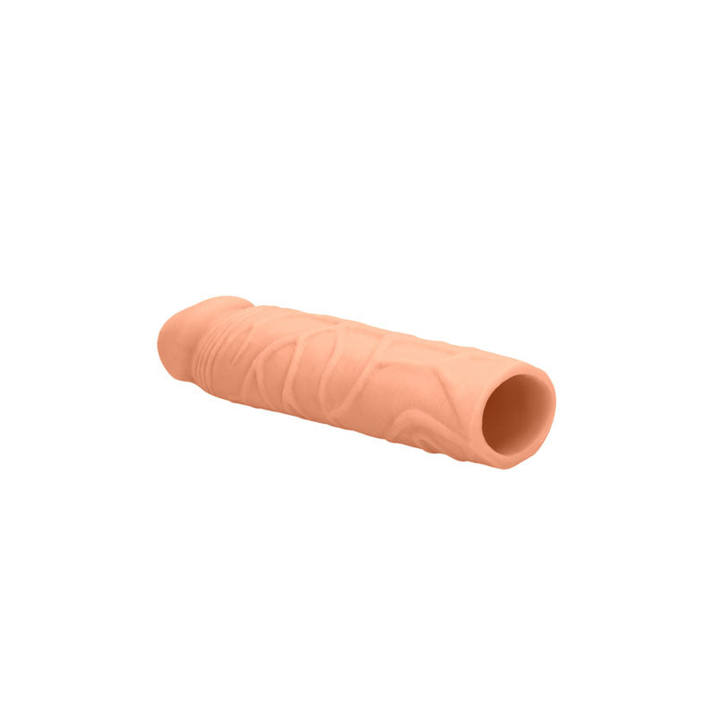 REALROCK 7 Penis Extender - Flesh 17.8 cm Penis Extension Sleeve-REA104FLE