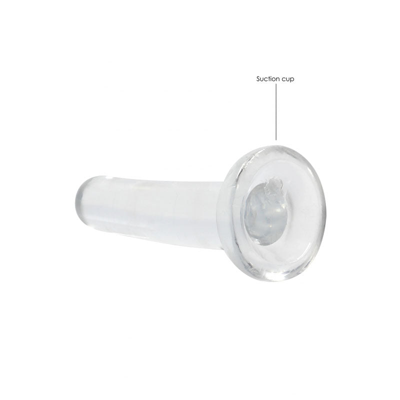 REALROCK Non Realistic Dildo With Suction Cup - 13.5 cm - Clear 13.5 cm Dong-REA108TRA