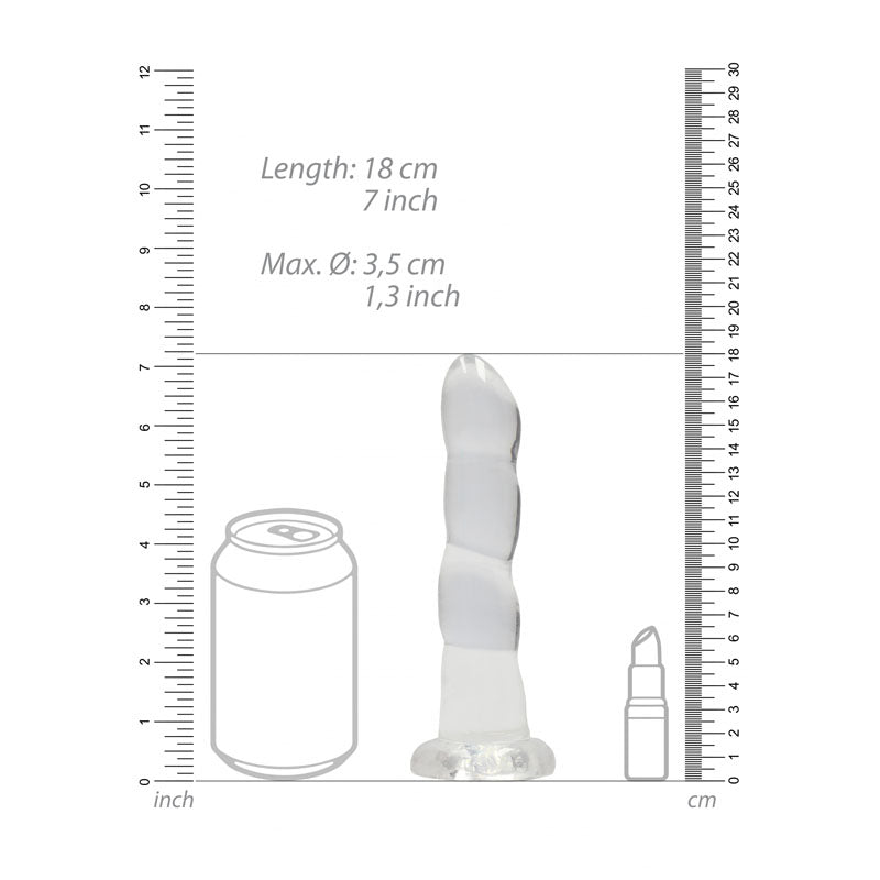 REALROCK Non Realistic Dildo With Suctio - - REA110TRA