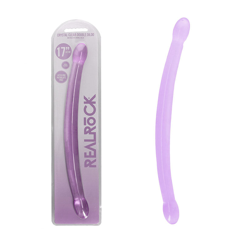 REALROCK Non Realistic Double Dong 17 - Purple 42 cm Double Dong - REA112PUR