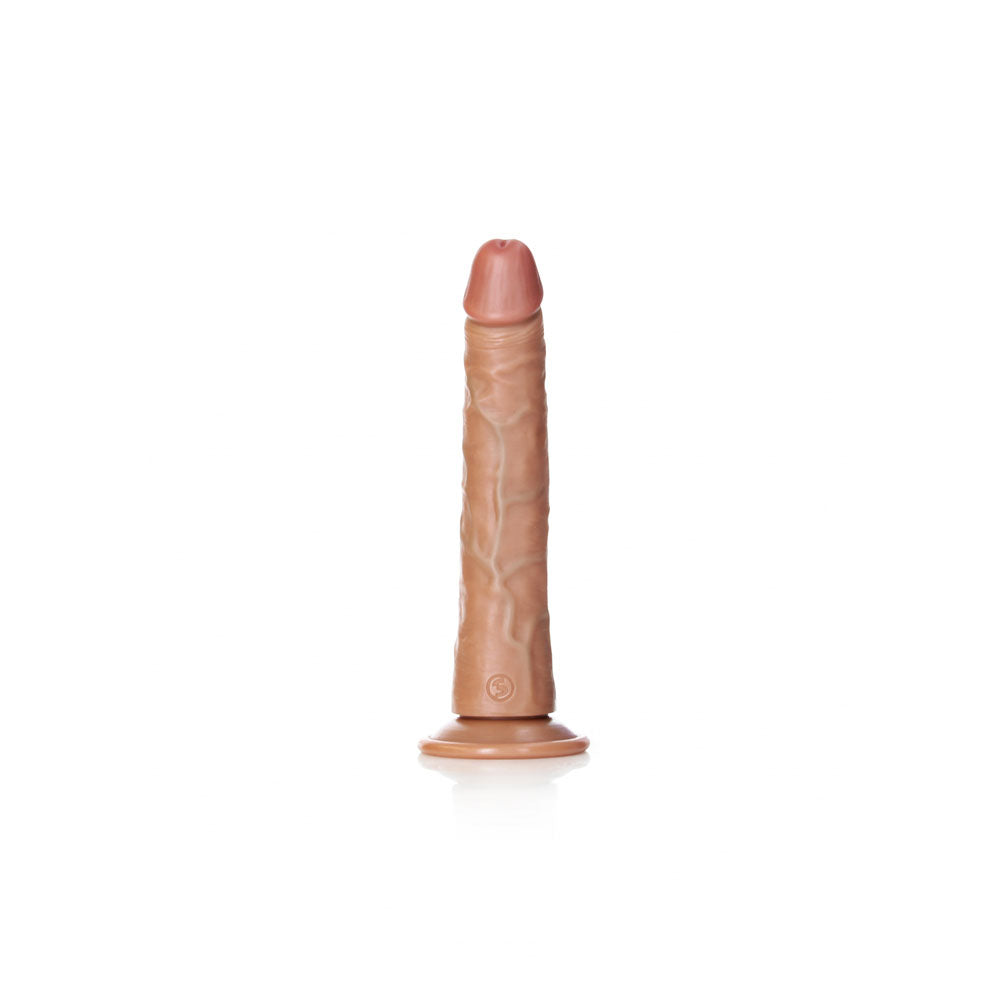 REALROCK Realistic Slim Dildo with Suction Cup - 20.5cm - Tan 20.5 cm (8) Dong-REA115TAN