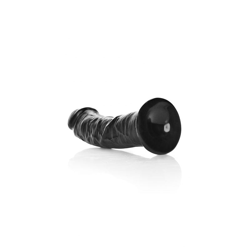 REALROCK Realistic Regular Curved Dildo with Suction Cup - 15.5 cm - Black 15.5 cm (6) Dong - REA116BLK