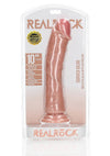 RealRock- 10 " Cock - Regular Curved - Flesh-REA120FLE