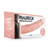 REALROCK Vibrating Hollow Strap-on - 20.5 cm Flesh - Flesh 20.5 cm Vibrating Hollow Strap-On-REA139FLE