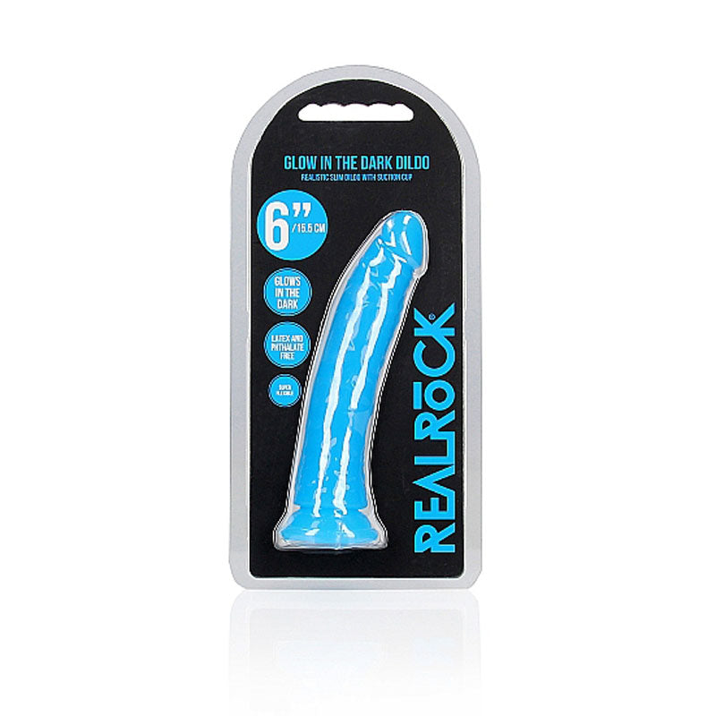 REALROCK 15.5 cm Slim Glow in the Dark Neon - Blue - Glow in Dark Blue 15.5 cm (6) Dong-REA141GLOBLU