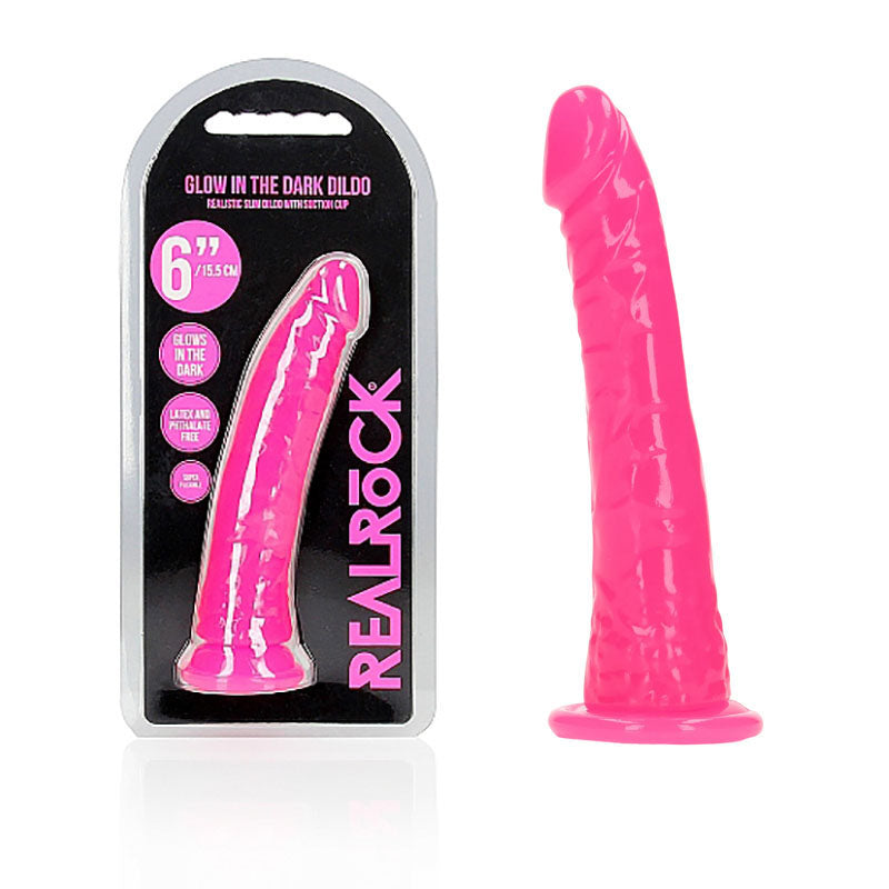 REALROCK 15.5 cm Slim Glow in the Dark Neon - Pink - Glow in Dark Pink 15.5 cm (6) Dong-REA141GLOPNK