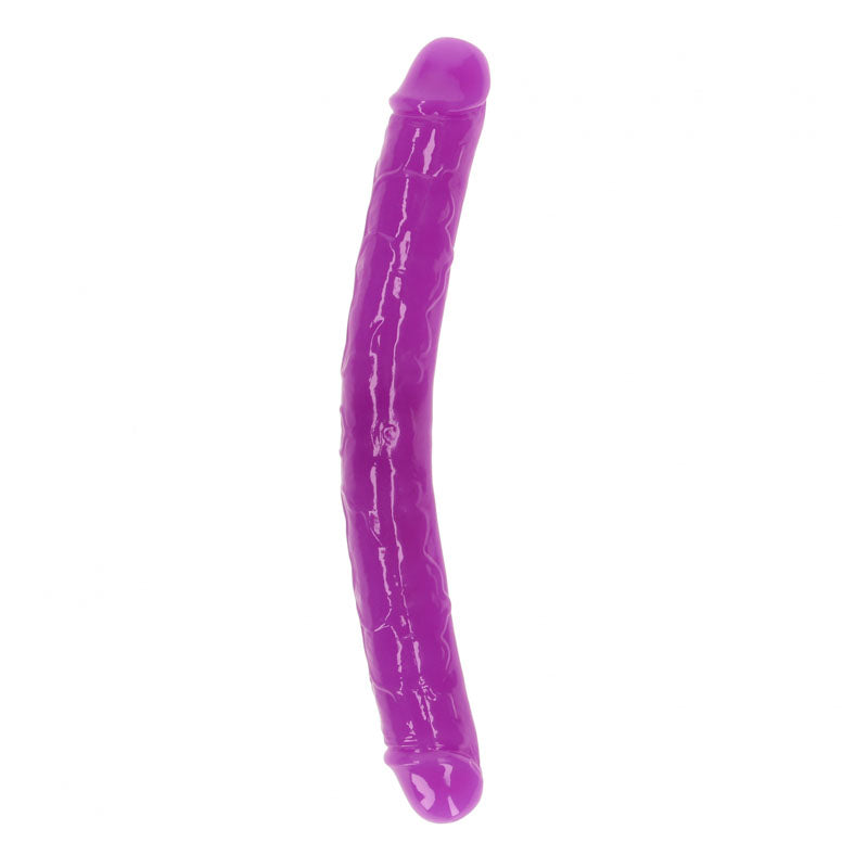 REALROCK 30 cm Double Dong Glow - Purple - Purple 30 cm (12) Double Dong-REA148GLOPUR