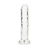 REALROCK 15.5 cm Straight Dildo - Clear - Clear 15.5 cm (6) Dong - REA150TRA