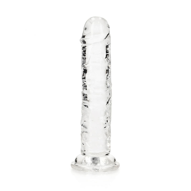 REALROCK 15.5 cm Straight Dildo - Clear - Clear 15.5 cm (6) Dong - REA150TRA