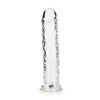 REALROCK 25 cm Straight Dildo - Clear - Clear 25 cm (10) Dong - REA154TRA