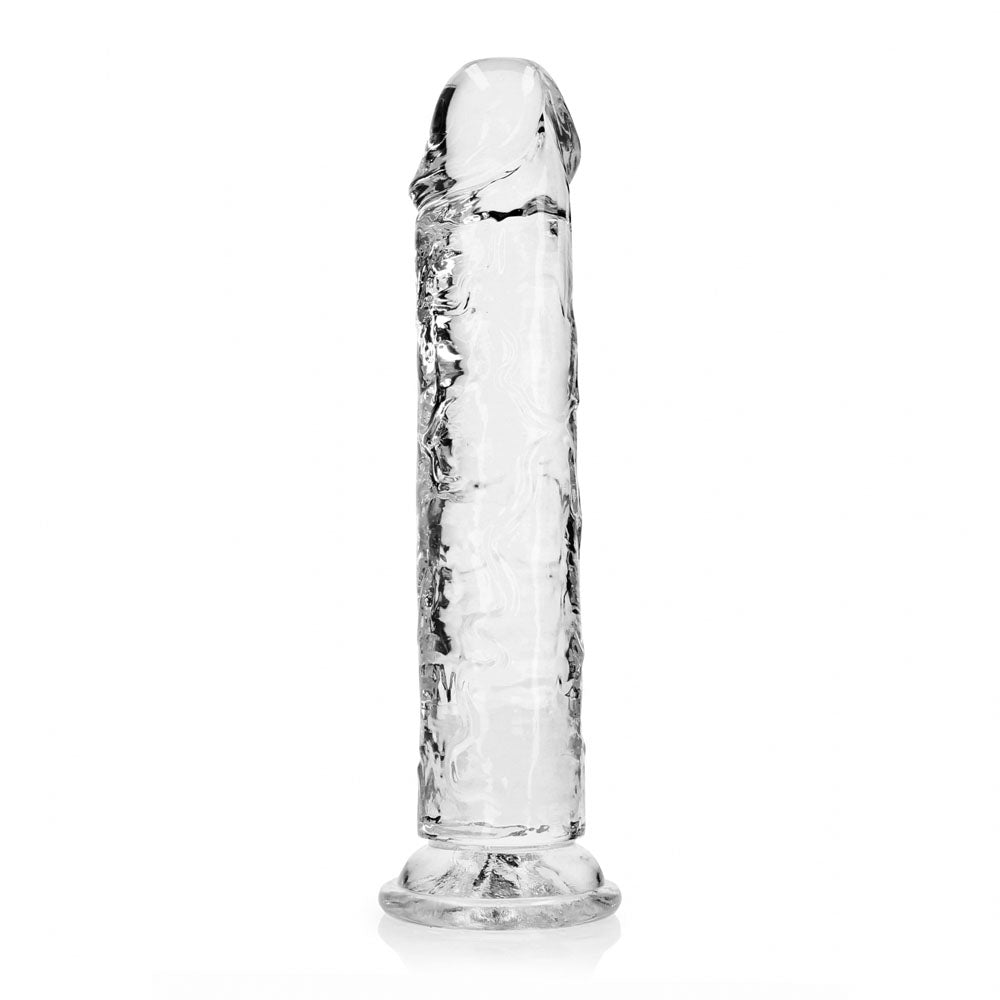 REALROCK 28 cm Straight Dildo - Transparent - Clear 28 cm (10) Dong - REA155TRA