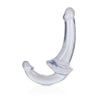 REALROCK 20 cm Strapless Strap-On - Clear - Clear Strapless Strap-On-REA157TRA